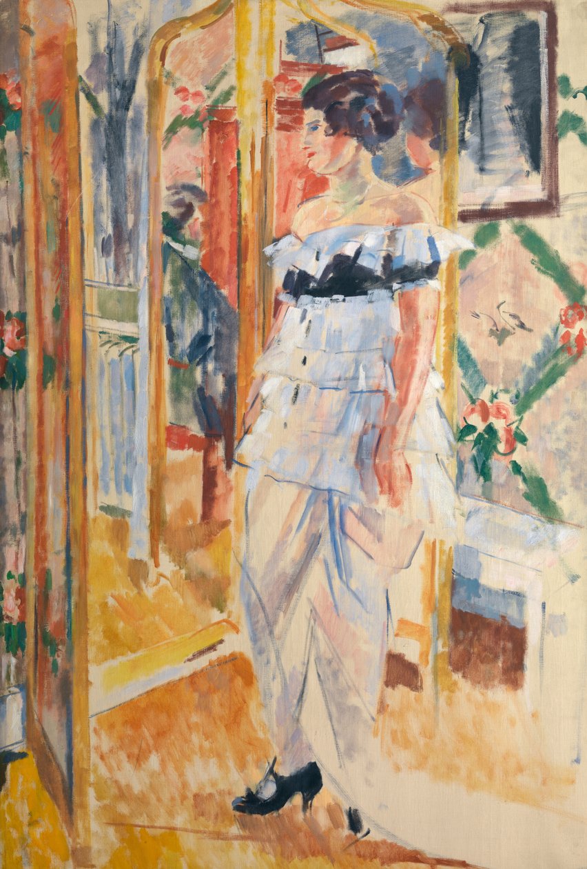 Madame Giroux'nun Portresi, 1912-13 dolayları (tuval üzerine yağlıboya) by Rik Wouters