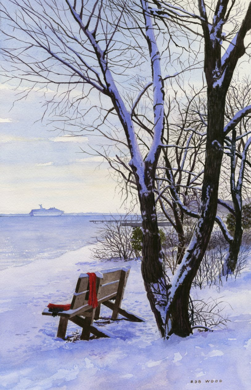 Kırmızı Kazak 2, 2014 (kağıt üzerine suluboya) by Rob Wood