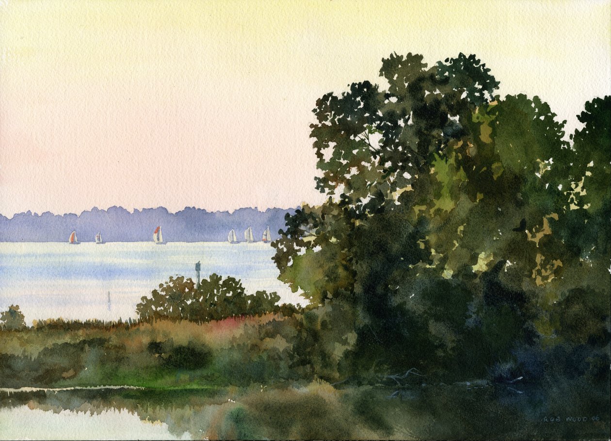 Çarşamba Gecesi Yarışları, 2006 (kağıt üzerine suluboya) by Rob Wood