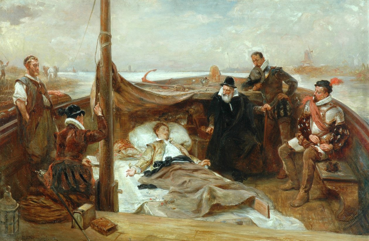 Sir Philip Sydney'in Son Günleri by Robert Alexander Hillingford