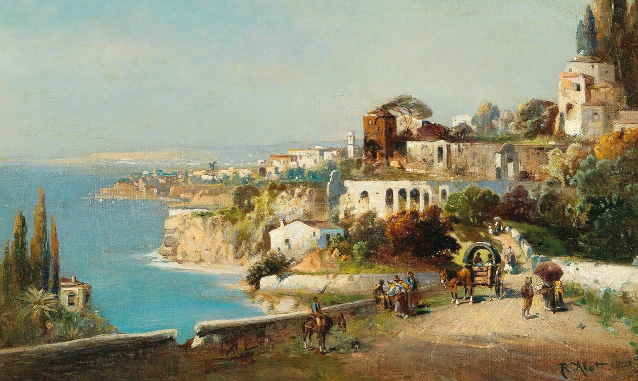 İtalyan Sahil Kasabası by Robert Alott