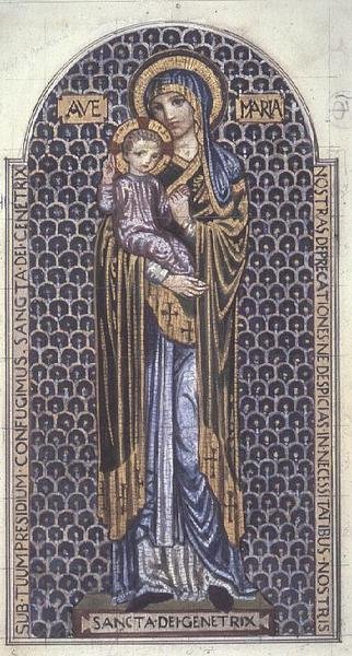bakire ve çocuk by Robert Anning Bell