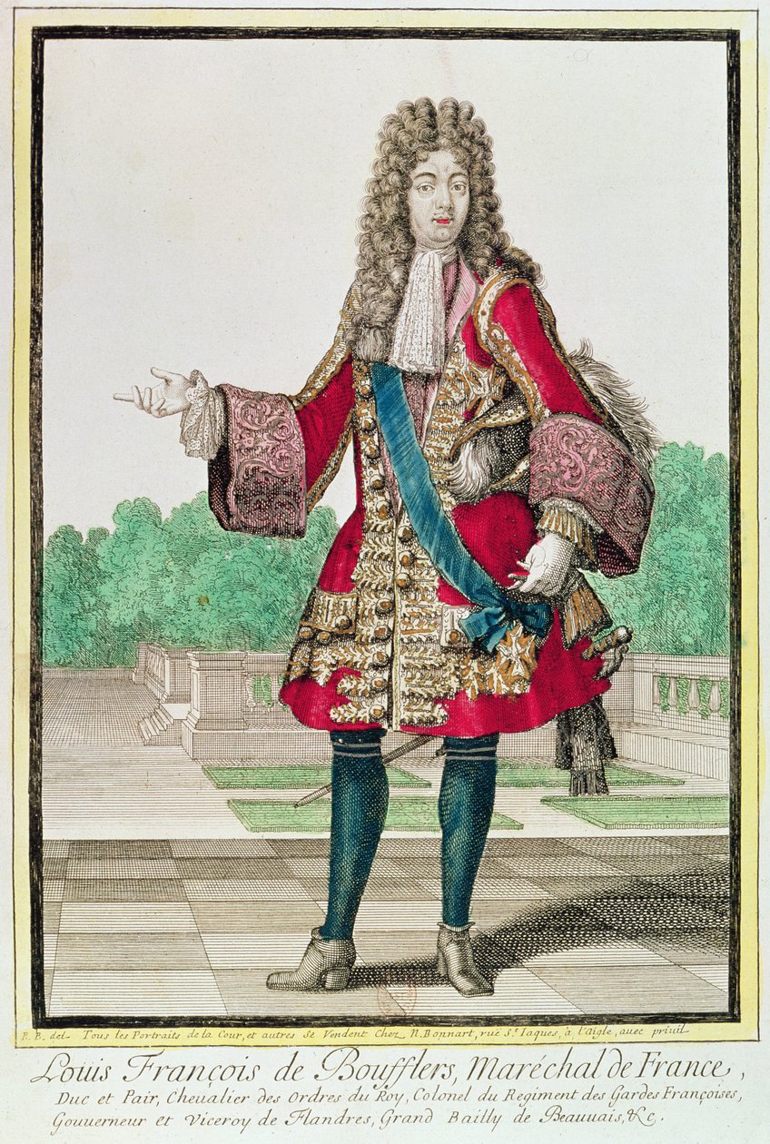Mareşal Louis Francois de Boufflers (1644-1711) by Robert Bonnart