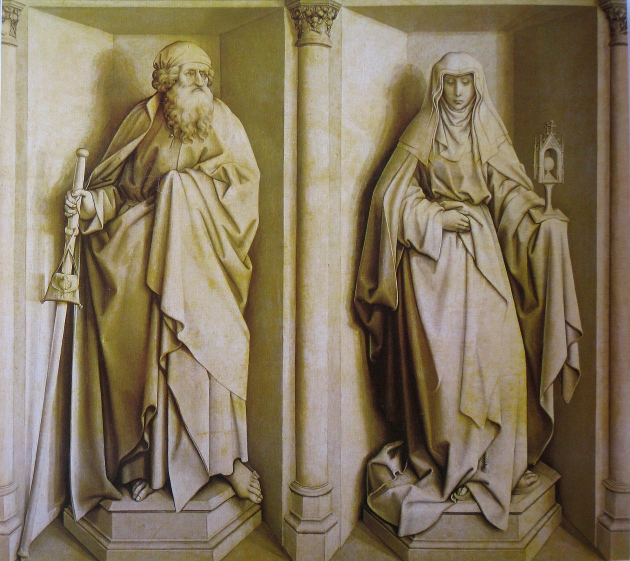 Sant Jaume ve Santa Clara by Robert Campin