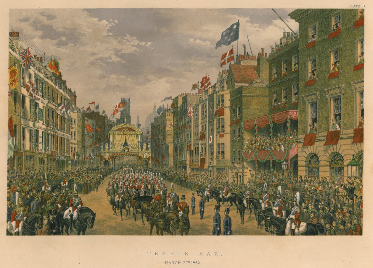 Temple Bar, 7 Mart 1863, 1863 by Robert Charles Dudley