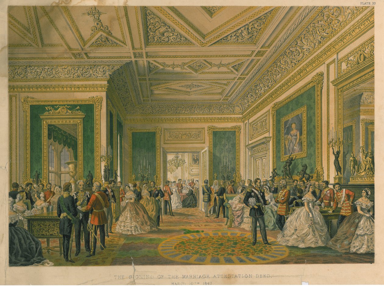 Evlilik Tasdik Senedinin İmzalanması, 1863 by Robert Charles Dudley