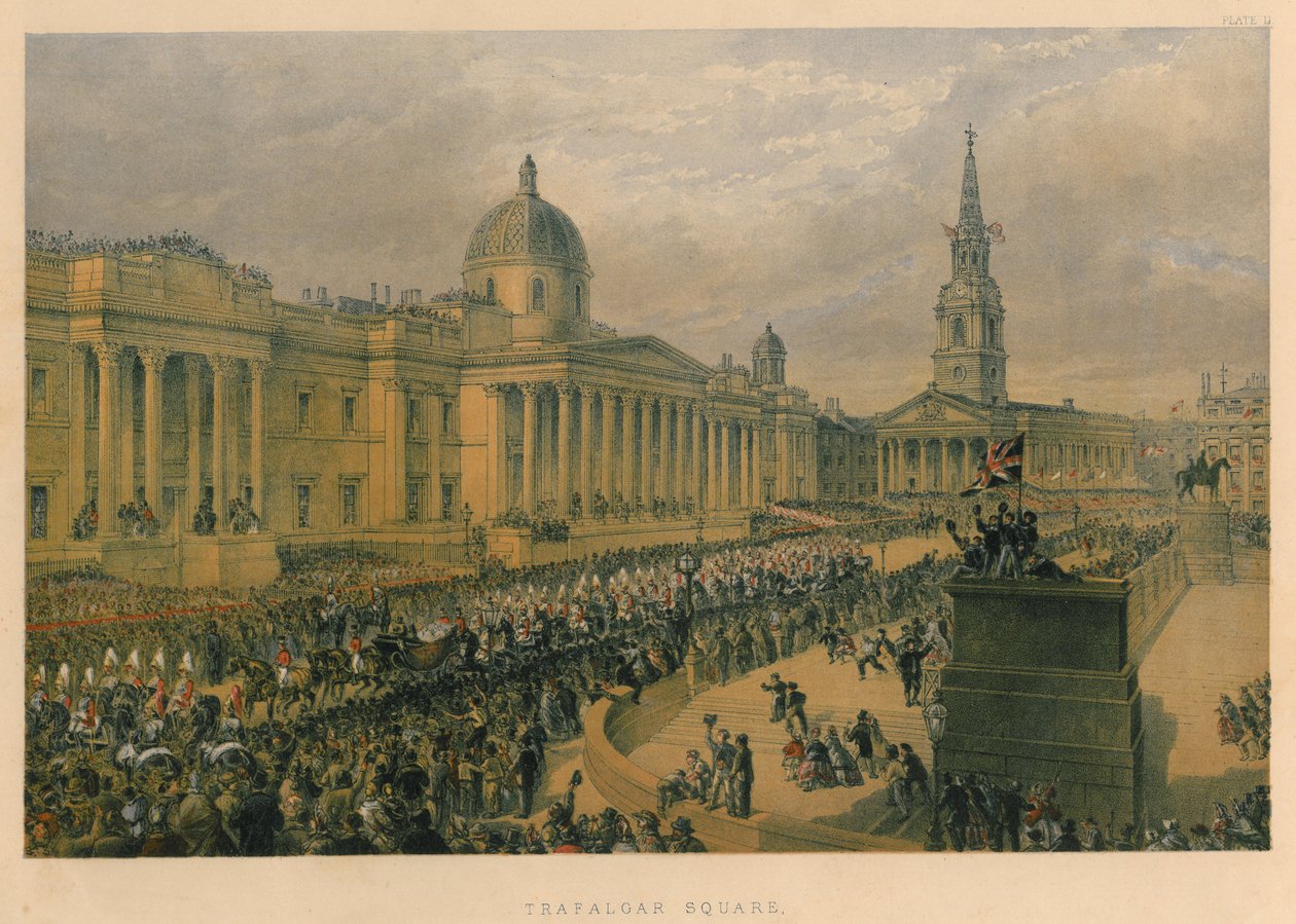 Trafalgar Meydanı, 1863 by Robert Charles Dudley