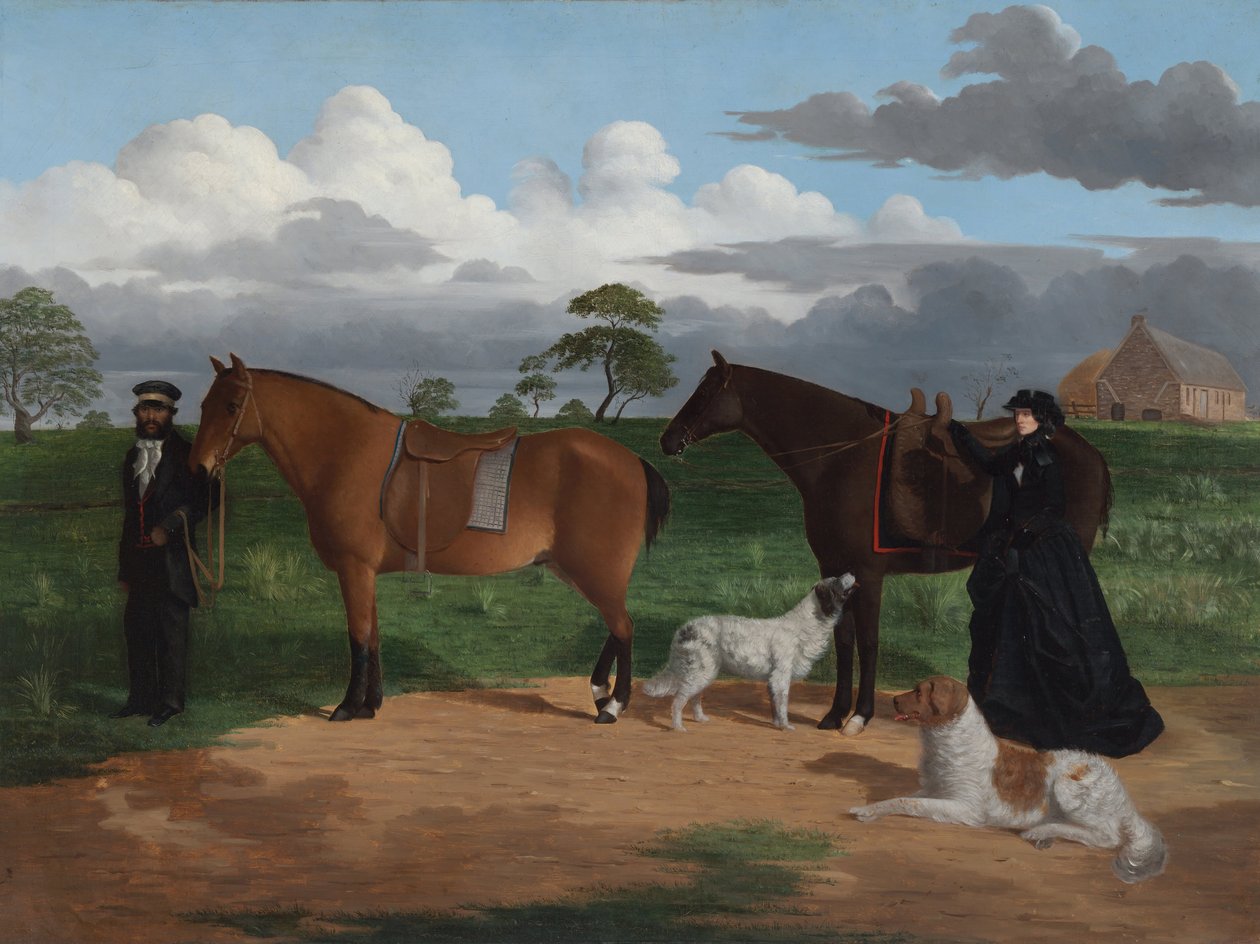 Bayan Adolphus, Merrang İstasyonunda Siyah Jimmie ile Sceales by Robert Dowling