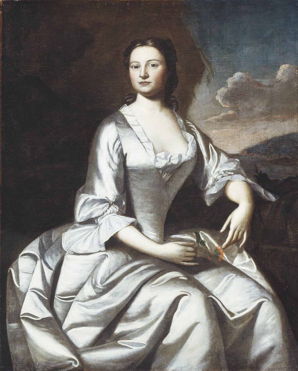 Hermione Pelham Korkuluk (Bayan John Korkuluk) 1748 by Robert Feke