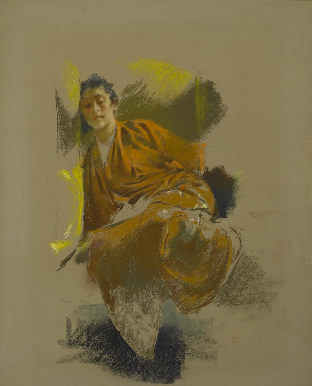 Japon Kostümü Çalışması, c.1890-92 by Robert Frederick Blum