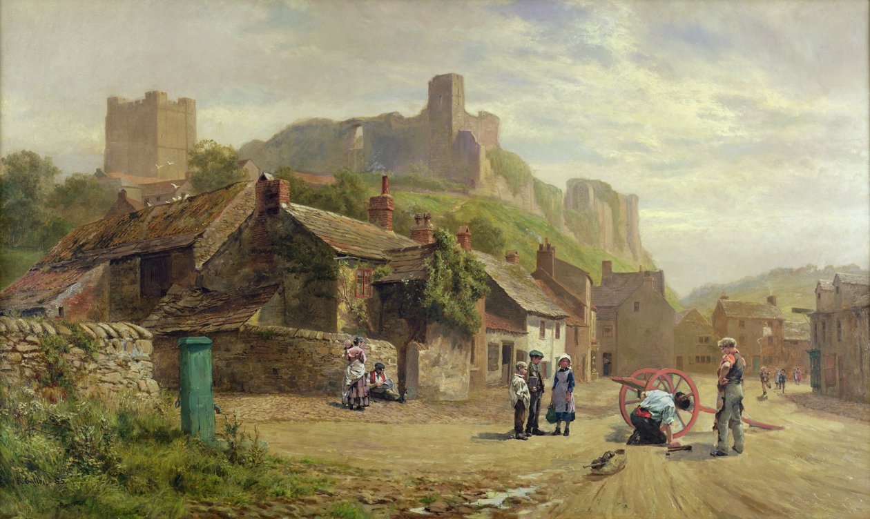 Bir Çarkcıyı İzleyen Çocuklar by Robert Gallon