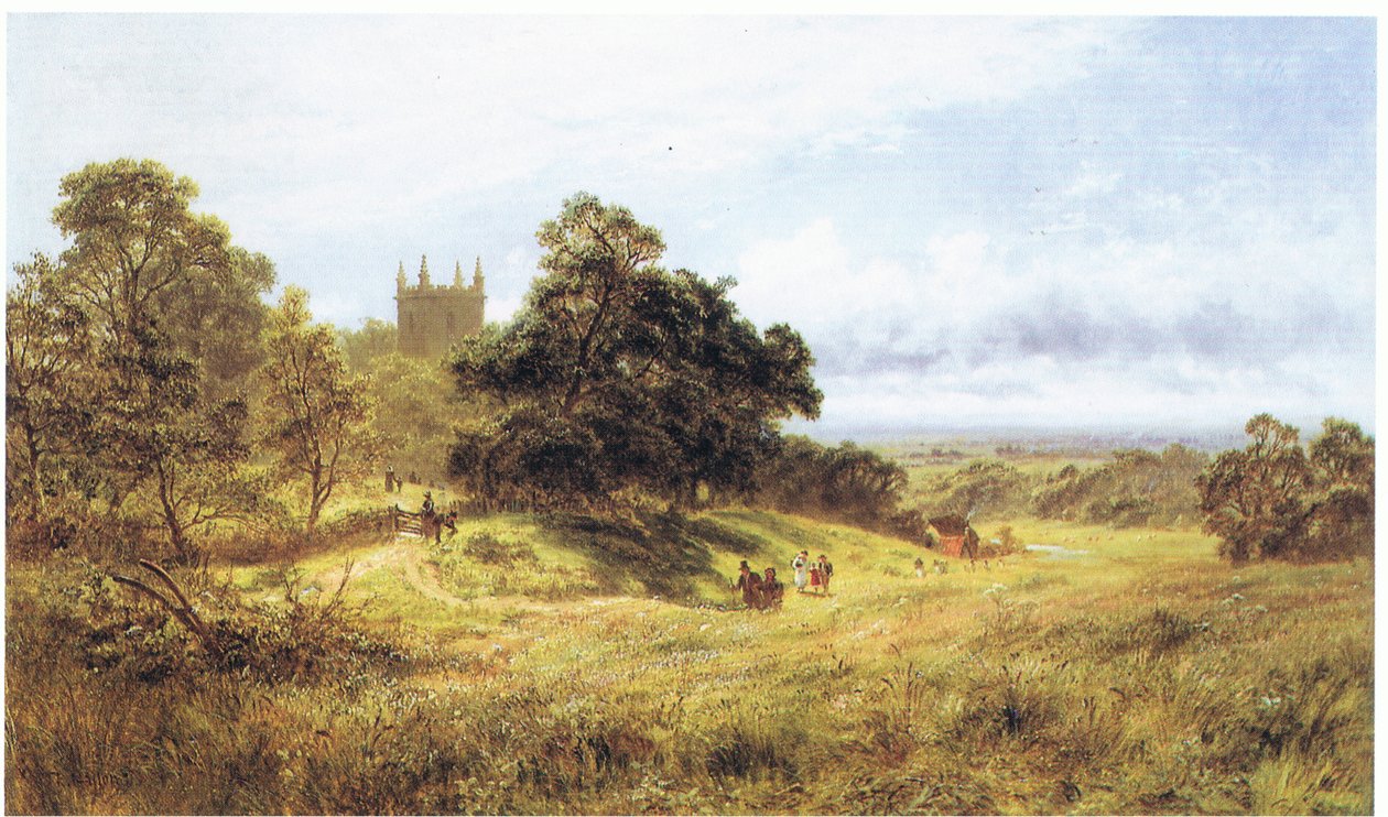 Kiliseye giderken, South Downs by Robert Gallon