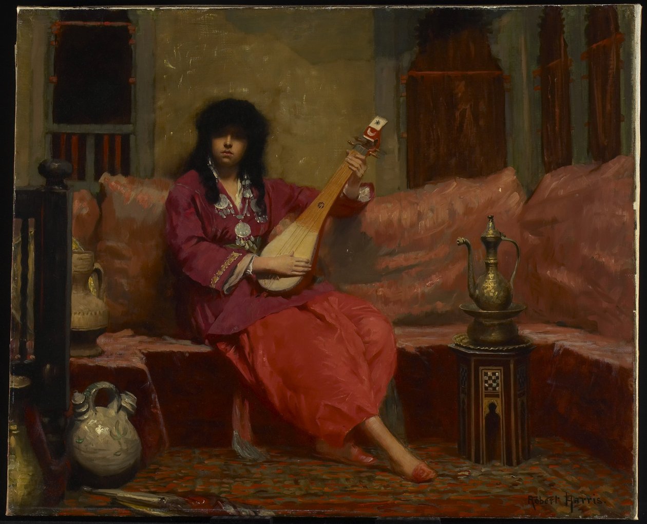 Bir Kuzey Afrika İç Mekanı, c.1887 by Robert Harris
