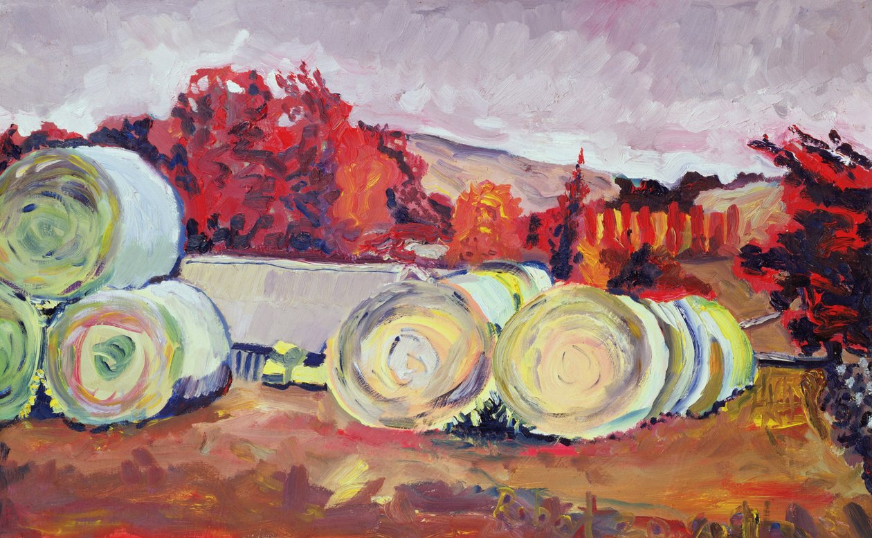 Haybales, İskoçya, 1996 by Robert Hobhouse
