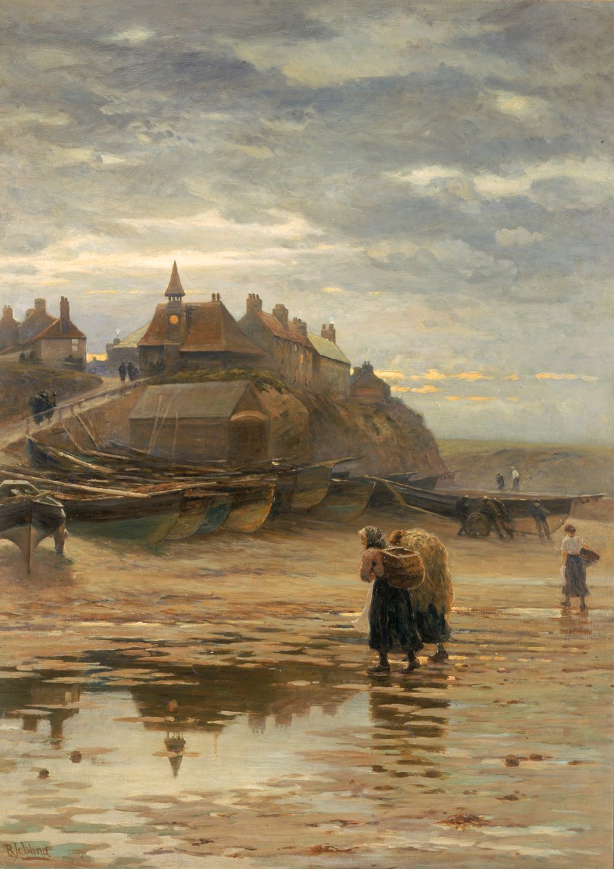 Gecenin Kanatlarından Karanlık Düşüyor, 1886 by Robert Jobling