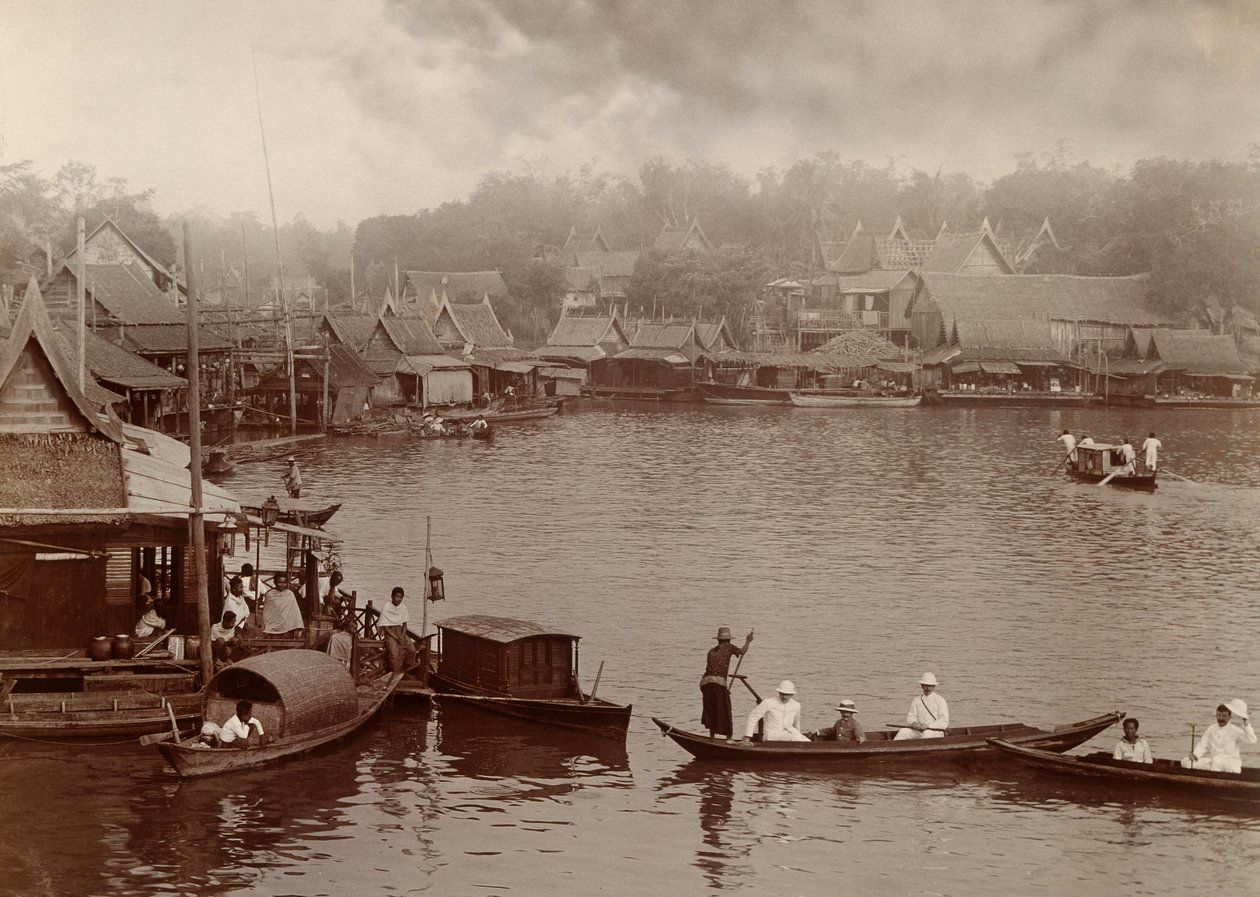 Chao Freya Nehri, 1890 by Robert Lenz