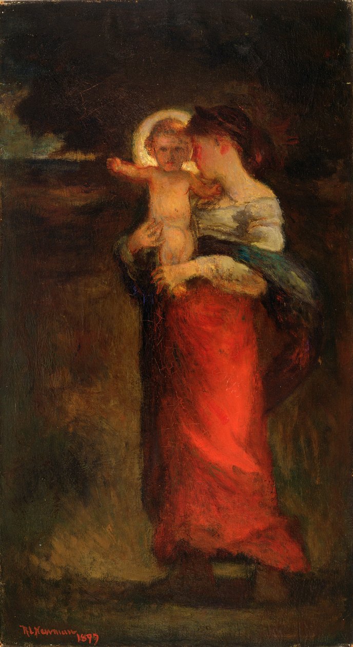 Madonna ve Çocuk, 1897 by Robert Loftin Newman