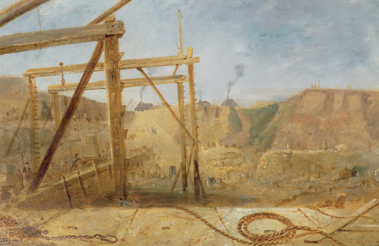 İç Limanın Üst İskelesi İçeriye Bakarken, Mayıs 1829 by Robert Mackreth