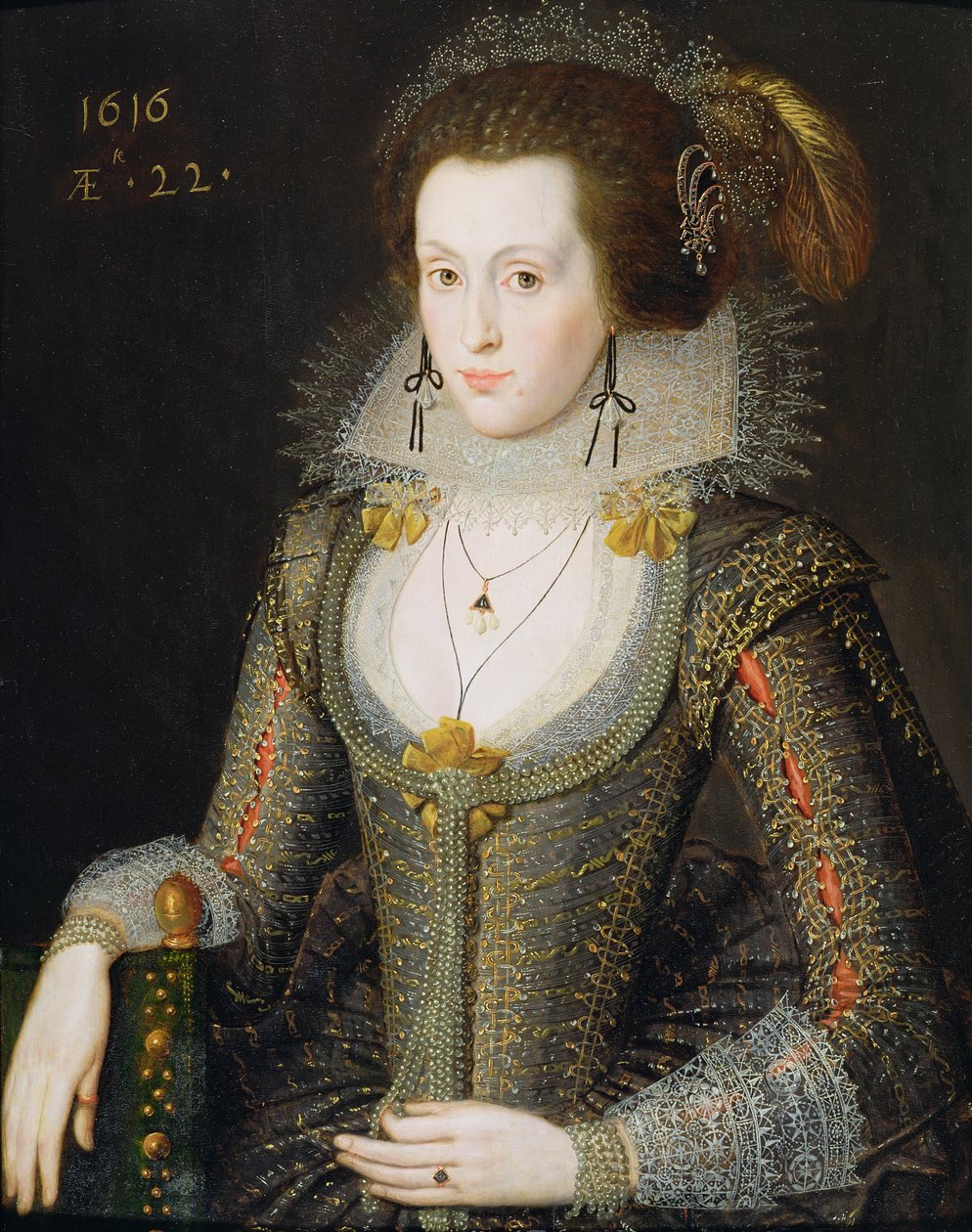 Elizabeth Poulett, 1616 by Robert Peake