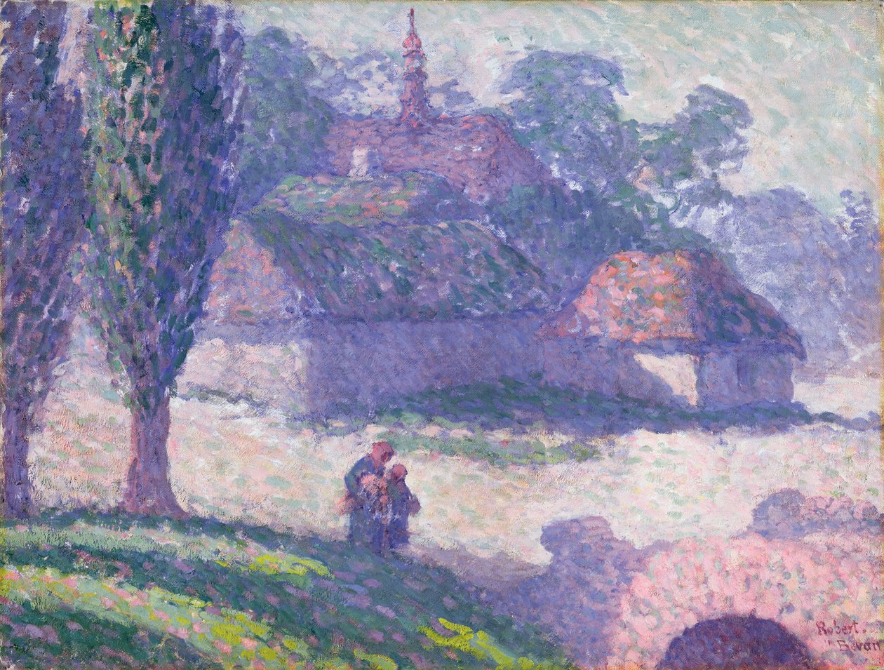 Mydlow Köyü, Polonya, 1907 by Robert Polhill Bevan