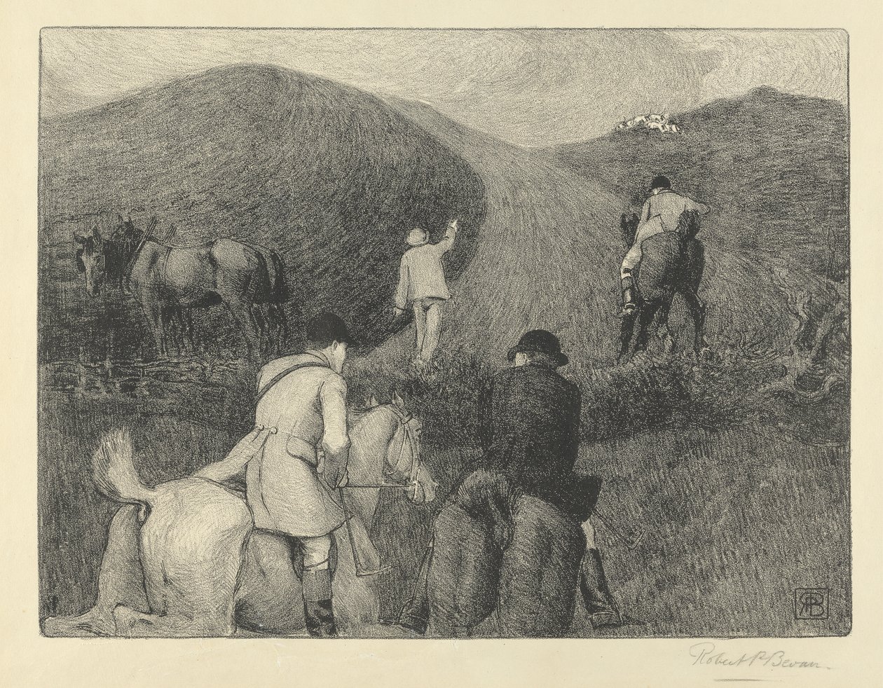 Uçan Paket (kalem ve pastel boya) by Robert Polhill Bevan