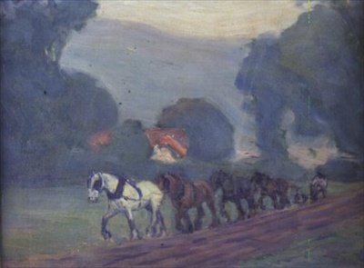 Dört Atlı Takım, c.1906 by Robert Polhill Bevan