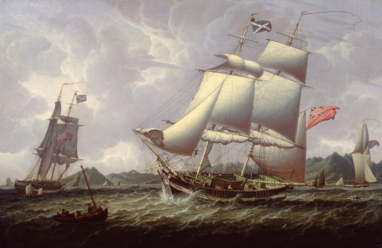 İngiliz Guletleri, 1828 by Robert Salmon