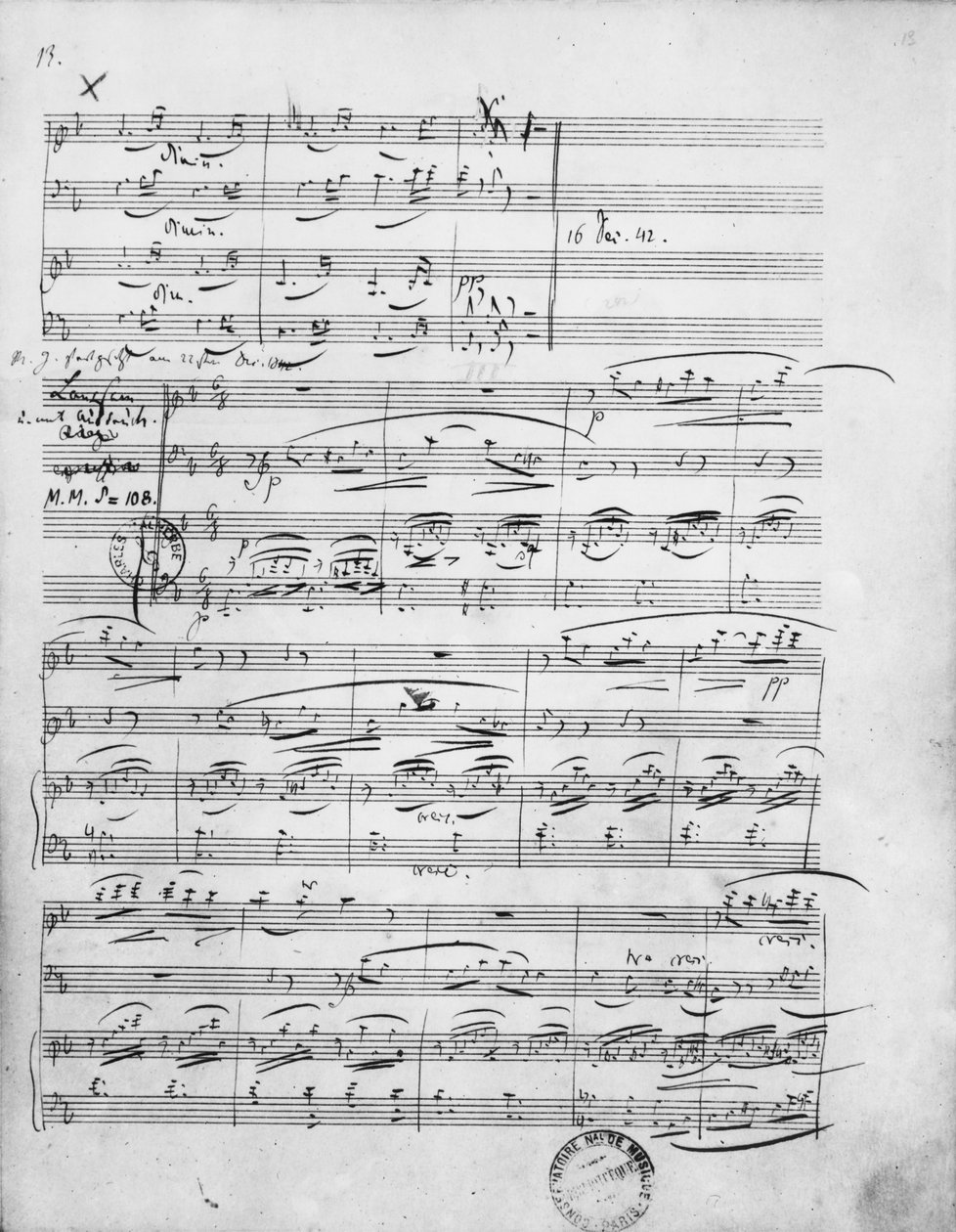 Ms.312, Phansiestucke, Opus 88, piyano, keman ve çello için, 1842 by Robert Schumann