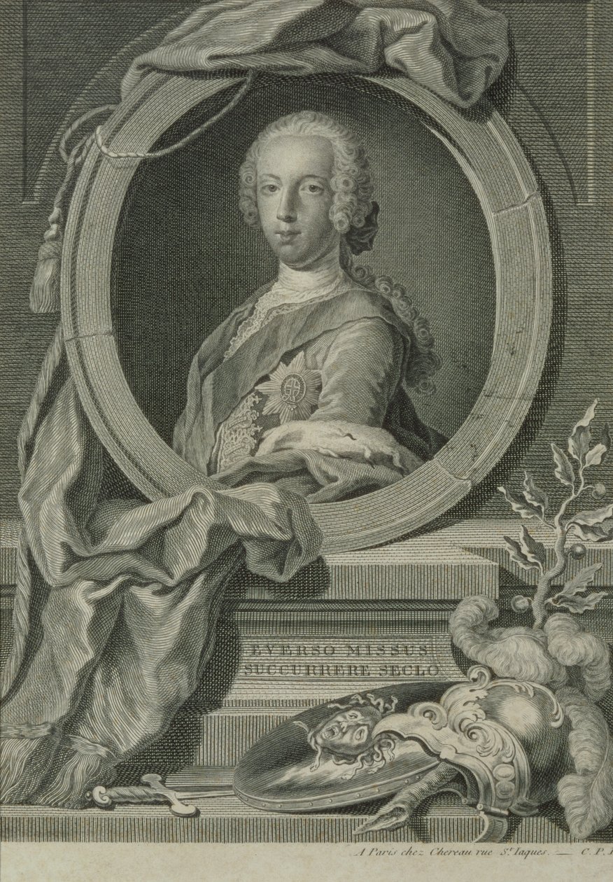 Prens Charles Edward Stuart (1720-88) (bakır gravür) by Robert Strange