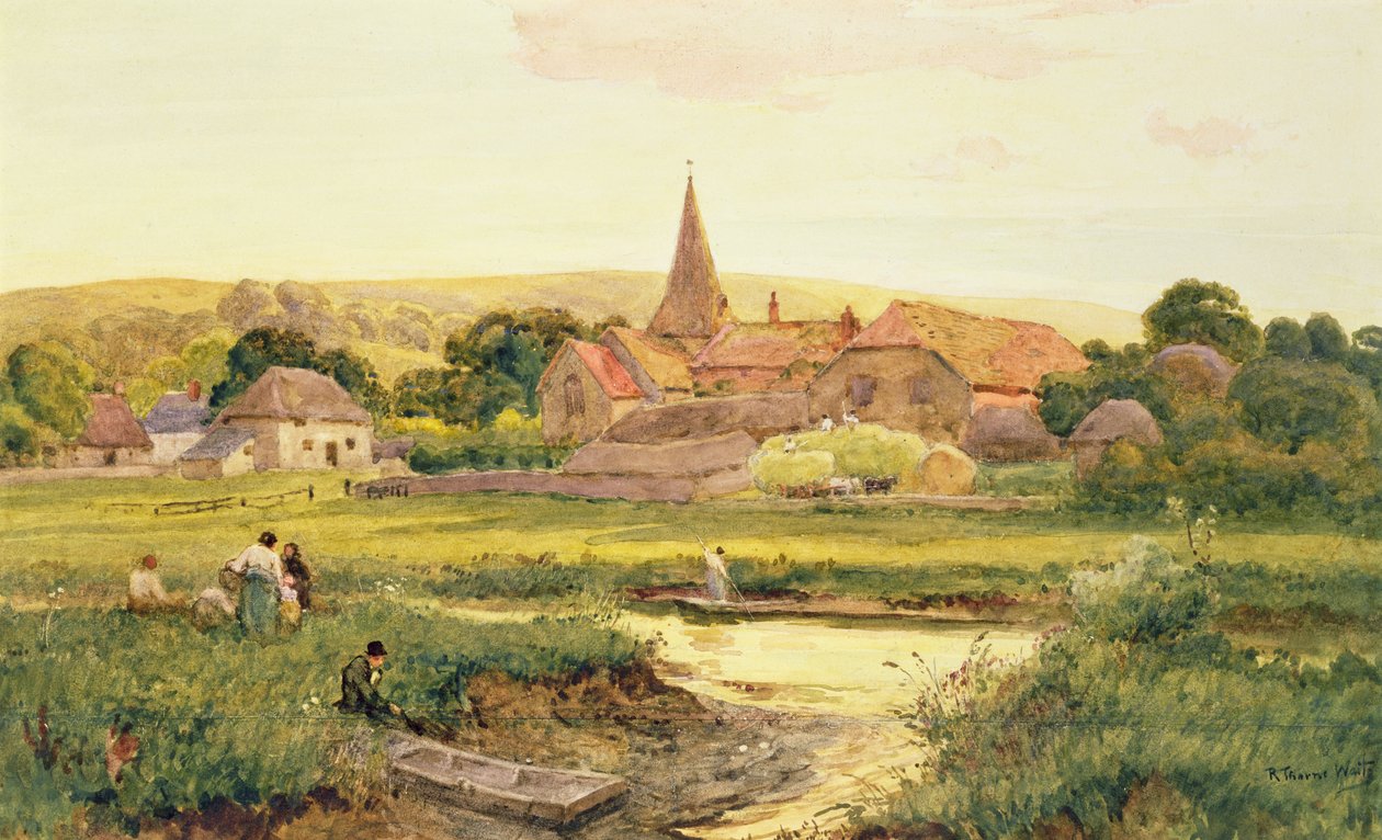 Haytime, Bury Köyü (wc) by Robert Thorne Waite