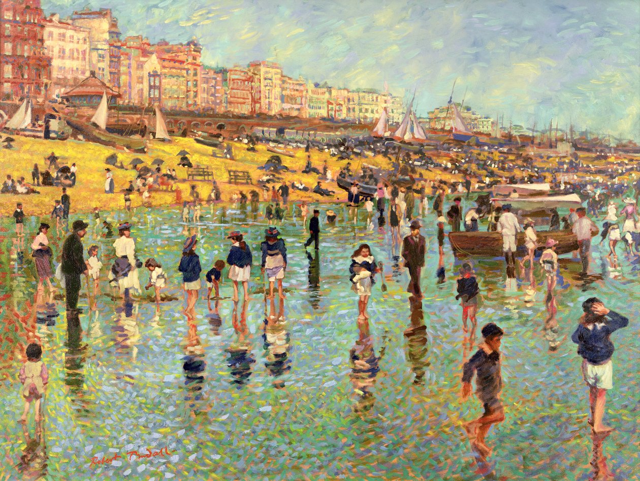 Brighton Sahilinde Vakit Geçirmek by Robert Tyndall