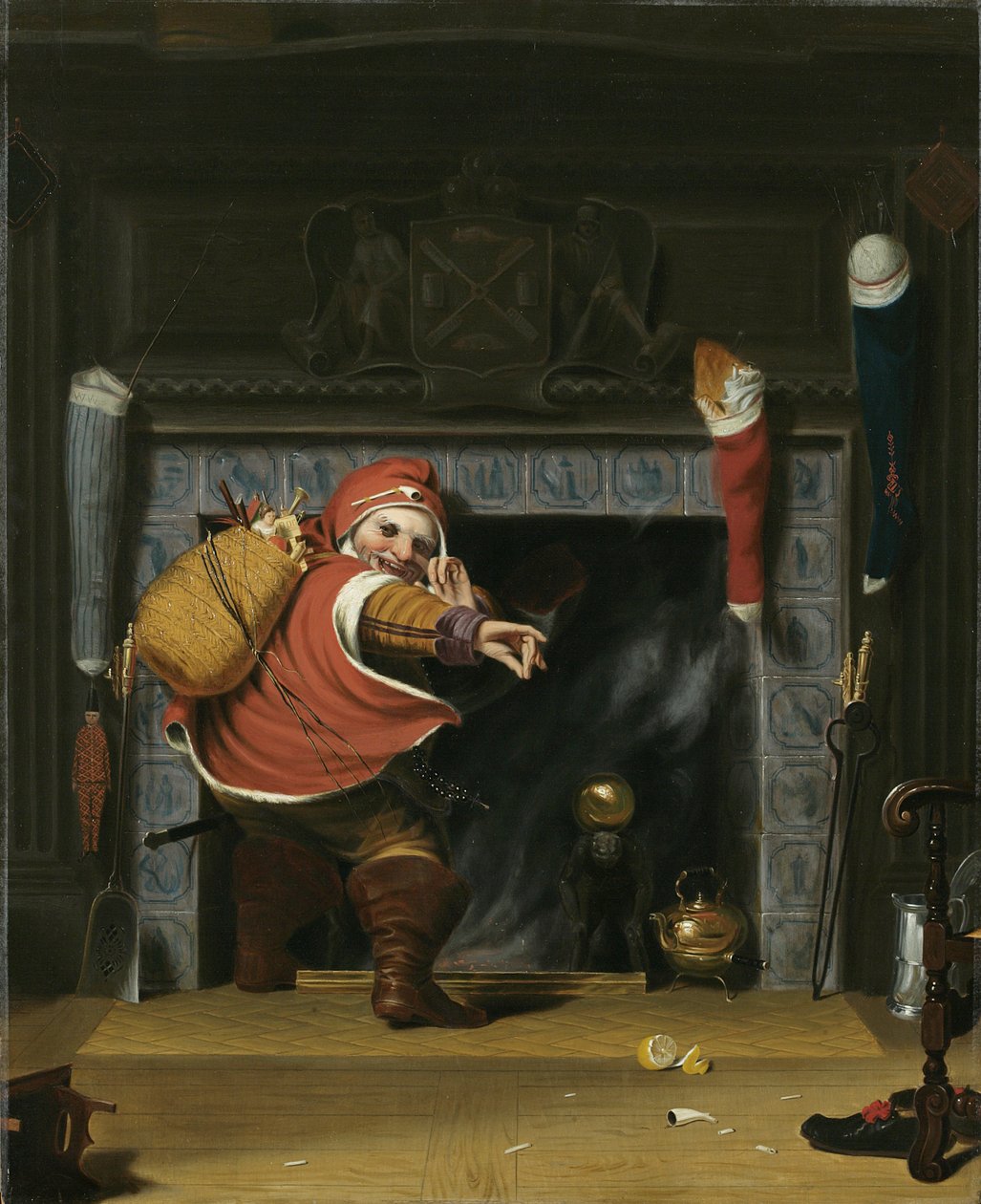 Noel Baba veya Aziz Nikolaos, 1837 by Robert Walter Weir