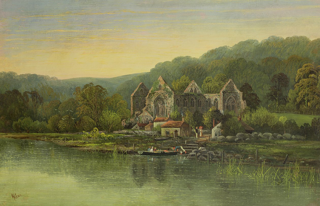 Nehirdeki Harap Manastır, 1880 dolayları by Robert Weir Allan