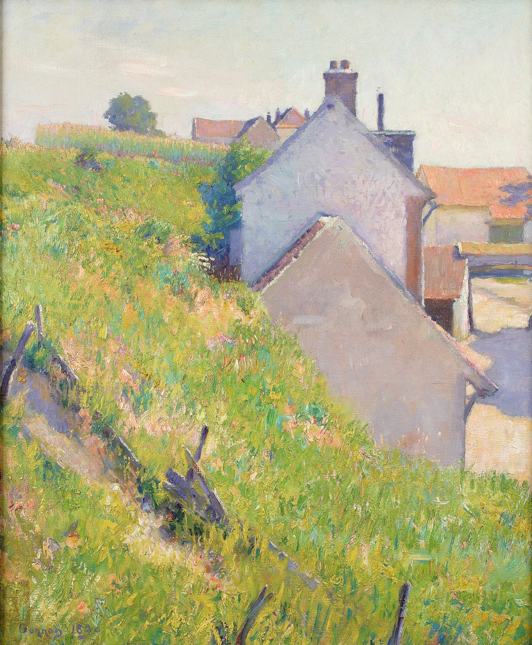 Güneşli Bir Yamaç, 1890 by Robert William Vonnoh