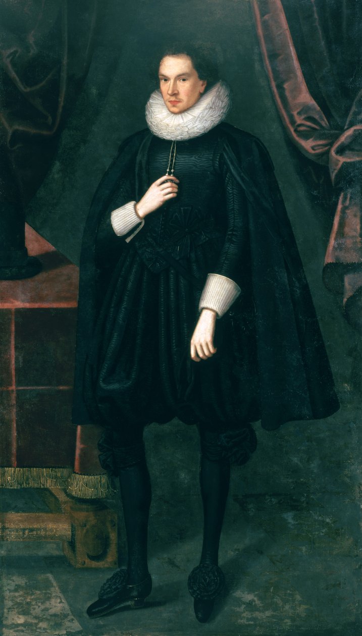 Sir Thomas Wentworth (1593-1641), c.1612-18 by Robert the Elder studio of Peake