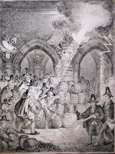 Parlamentoyu havaya uçurmaya çalışan muhalefet, Thomas McLean tarafından 1835