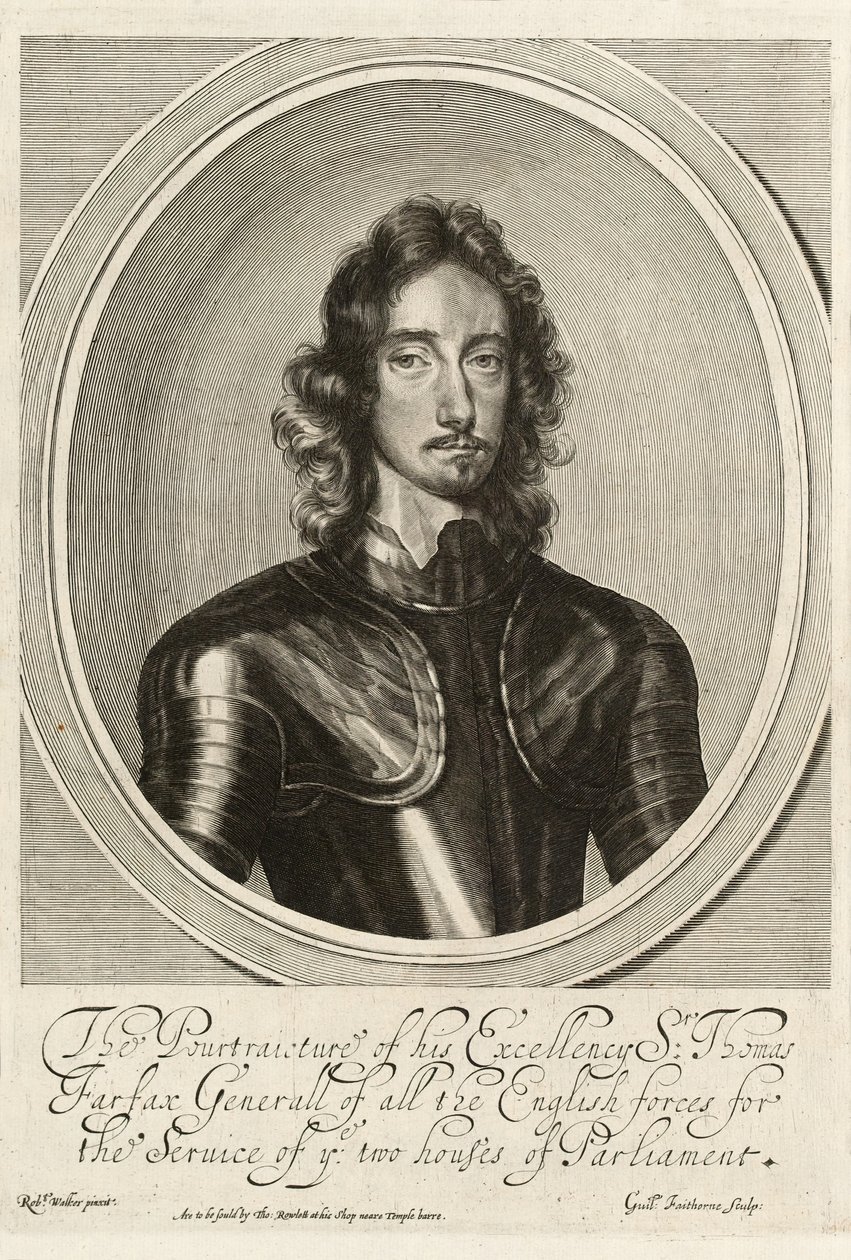 Sir Thomas Fairfax, c.1645 (gravür) by Robert (after) Walker