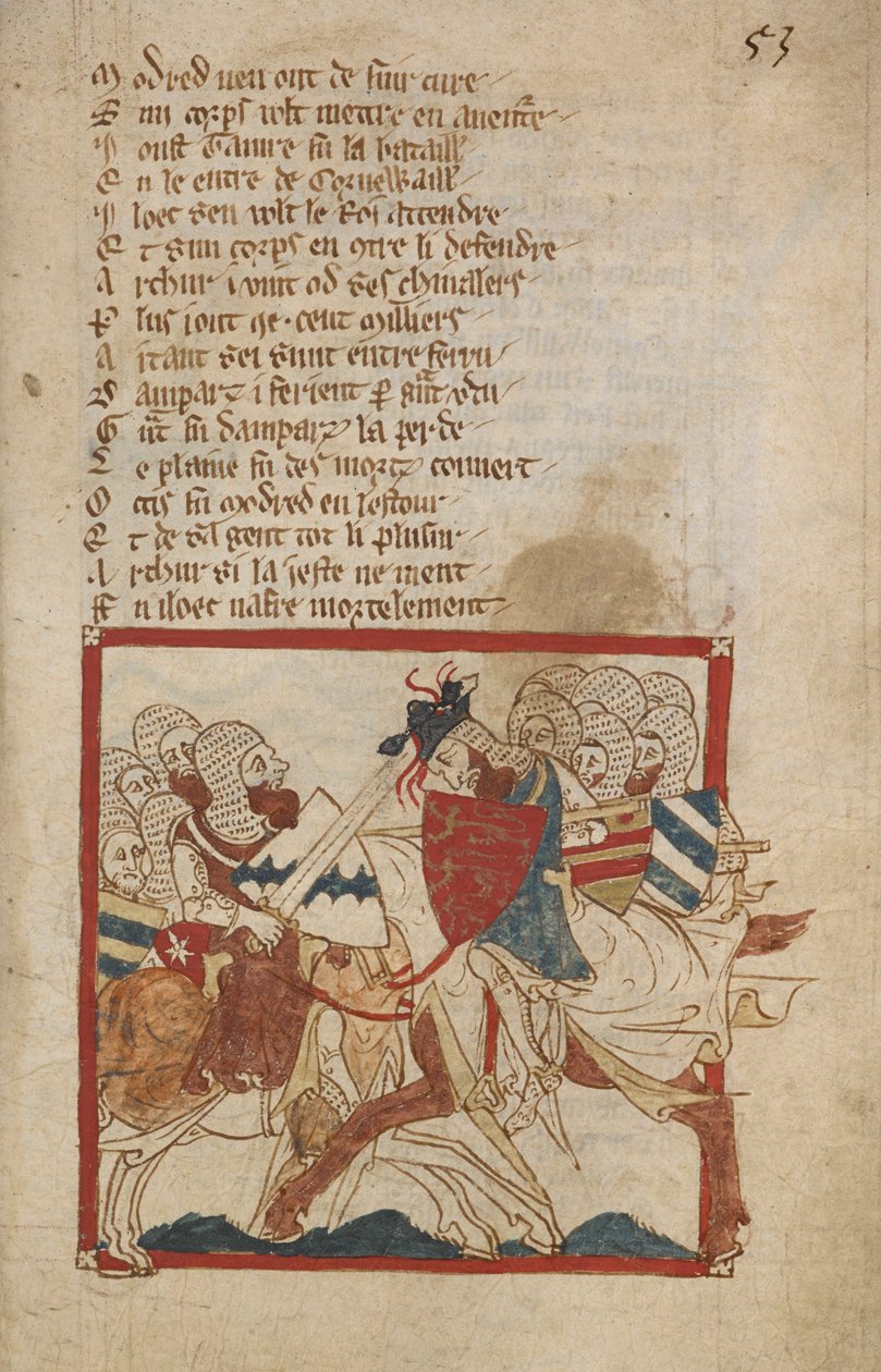 Arthur Ölümcül Yaralı, Canon of Wace (Wace of Bayeux) tarafından 