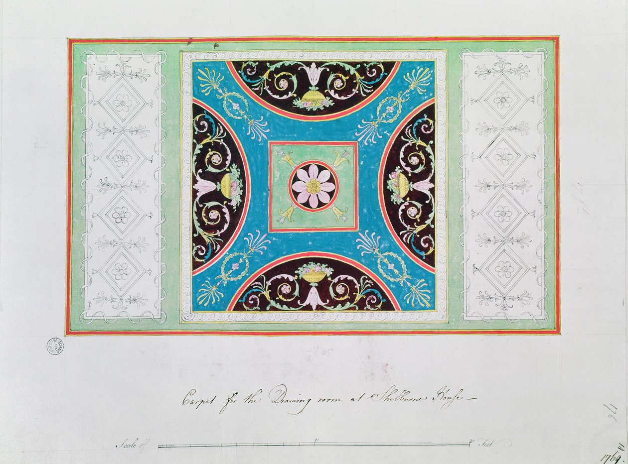 Salon için halı tasarımı, Shelburne House by Robert Adam
