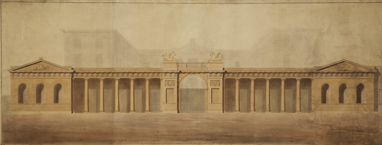 Eski Amirallik Ekranı, 18. yüzyılın sonlarında. by Robert Adam