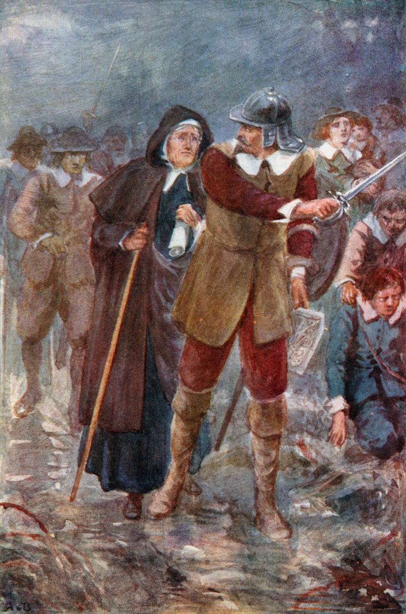 Büyülü Topraklardaki Hacılar (renkli taş baskı) by Robert Ambrose (after) Dudley