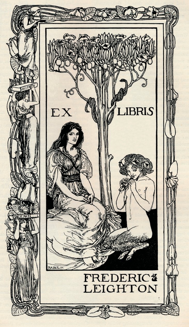 Bir Kitap Plakası, 1894, 1894 by Robert Anning Bell