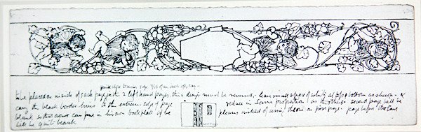 Son kağıtlar için tasarım, c.1895 (kağıt üzerine kalem ve mürekkep) by Robert Anning Bell