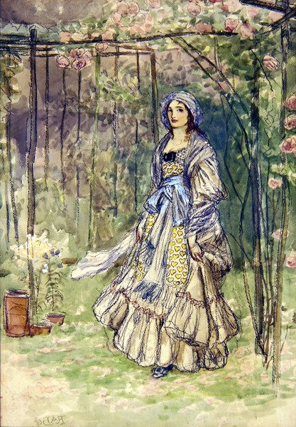 Diaphenia (kağıt üzerine sulu boya) by Robert Anning Bell