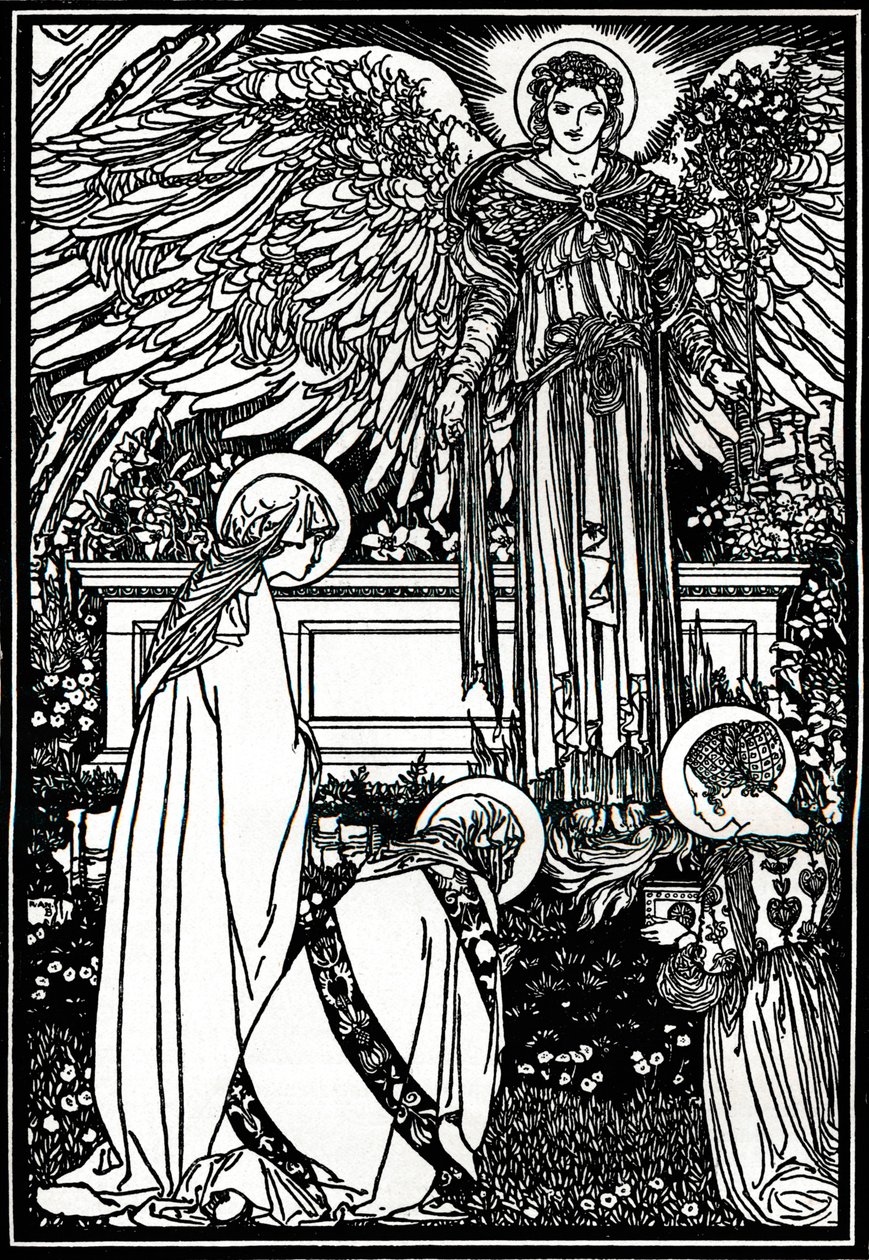 Altar Kitabı için İllüstrasyon, 1892, 1897 by Robert Anning Bell