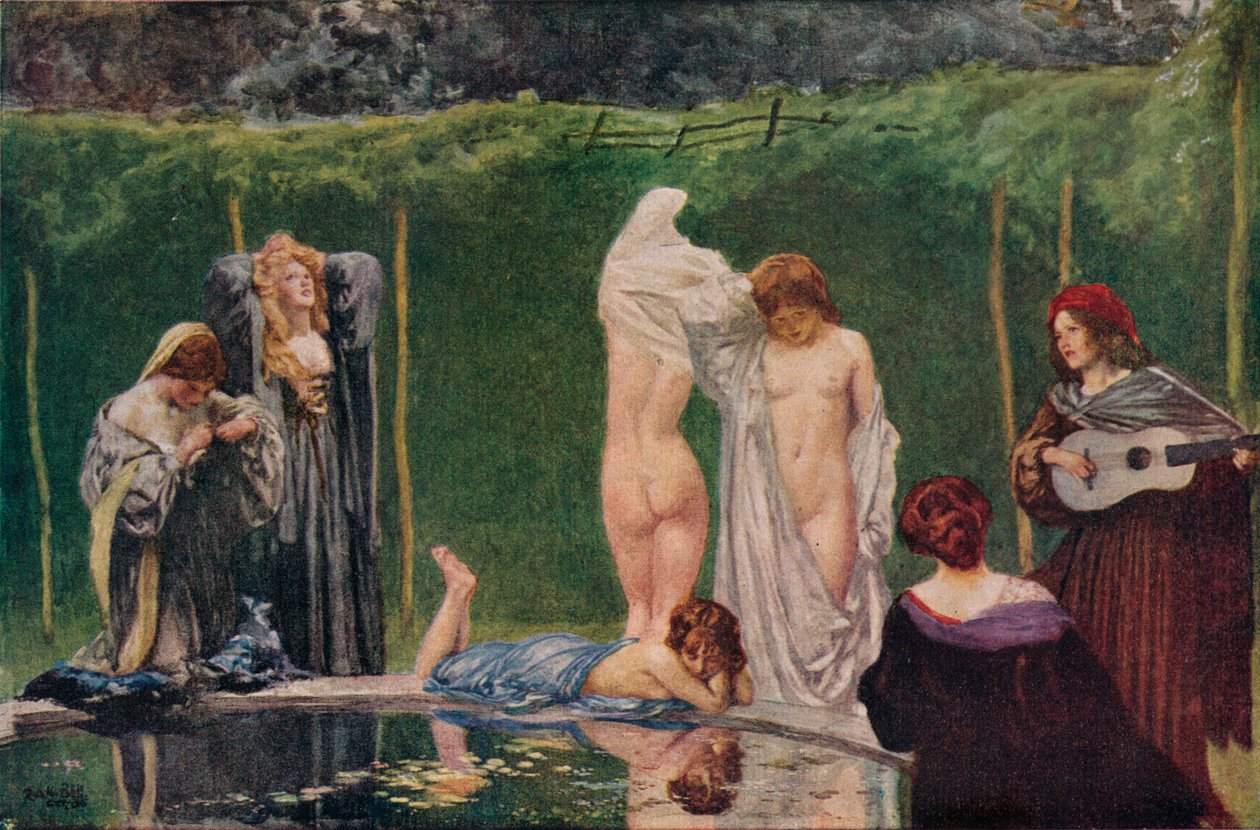 Havuz, 1906, 1918 by Robert Anning Bell