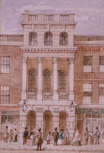 Londra Şehri Tiyatrosu, Bishopsgate by Robert Blemell (attr. to) Schnebbelie