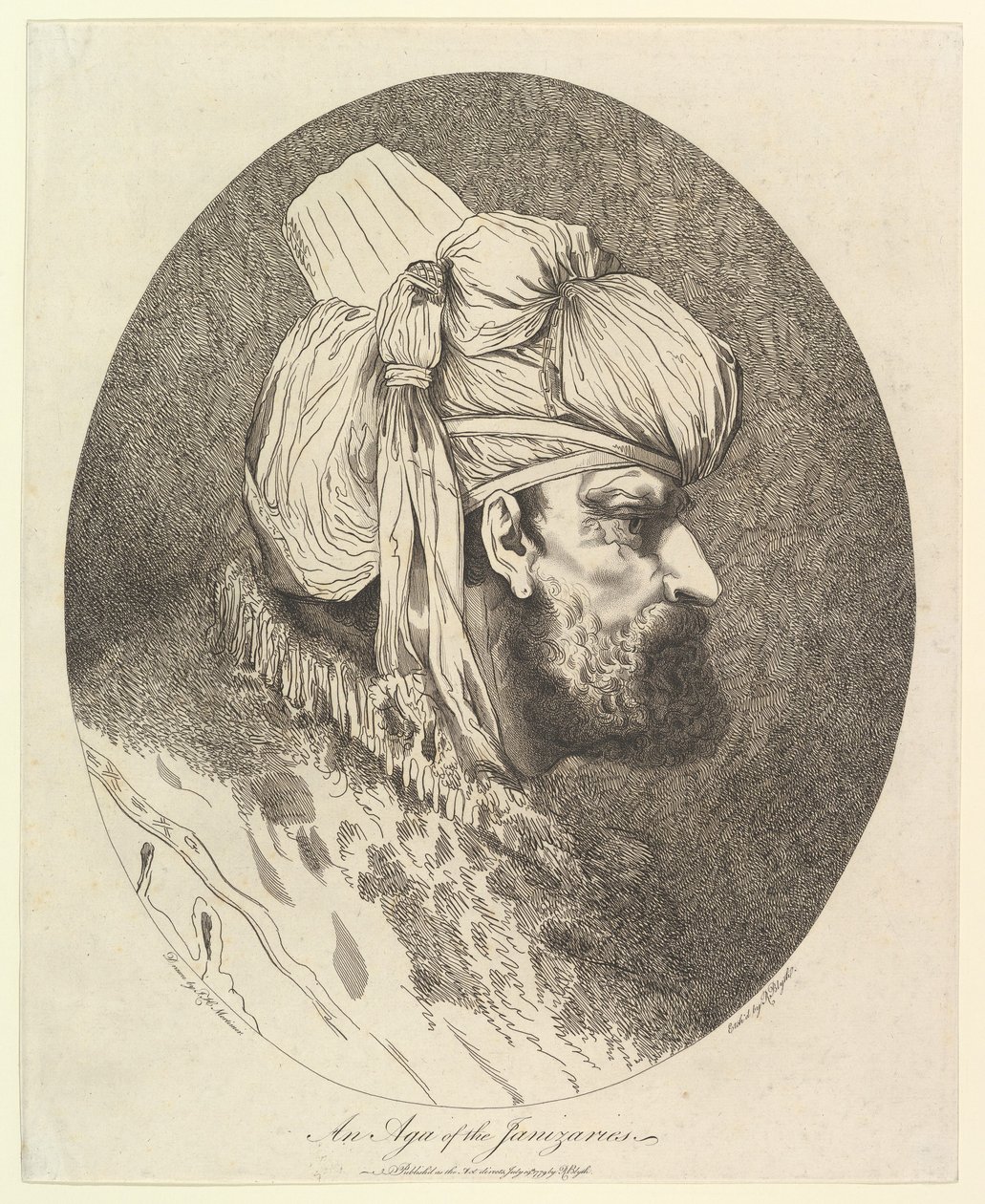 Bir Yeniçeri Ağası, 19 Temmuz 1779. by Robert Blyth