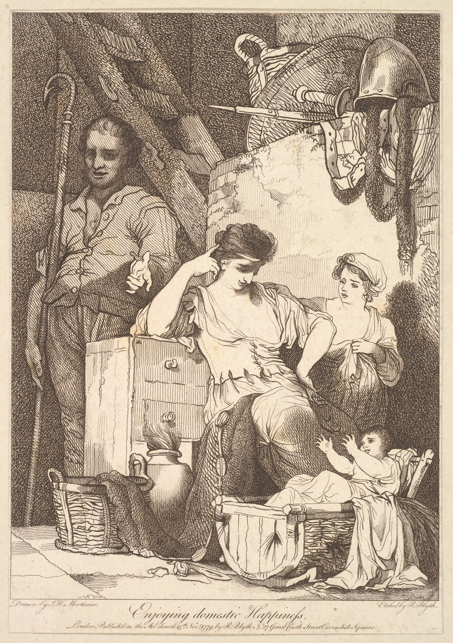 Aile Mutluluğunun Tadını Çıkarmak, 15 Kasım 1779. by Robert Blyth