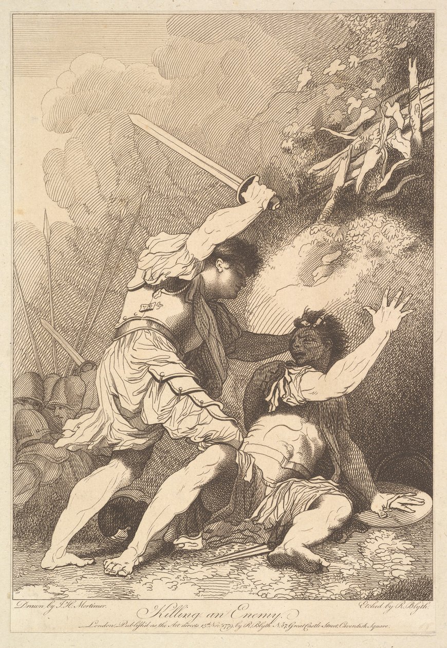 Düşmanı Öldürmek, 15 Kasım 1779. by Robert Blyth